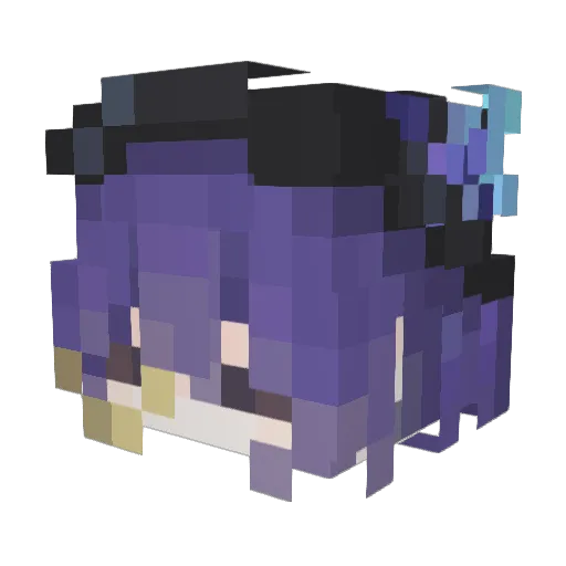 ciallo132 Minecraft avatar head, 3D render