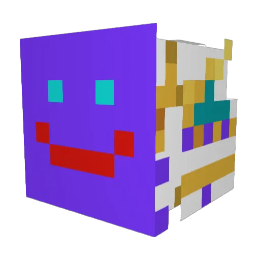 ciancraft2 Minecraft avatar head, 3D render