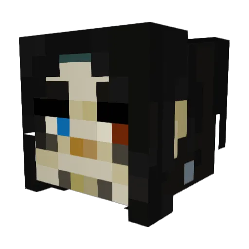 ciaodai Minecraft avatar head, 3D render