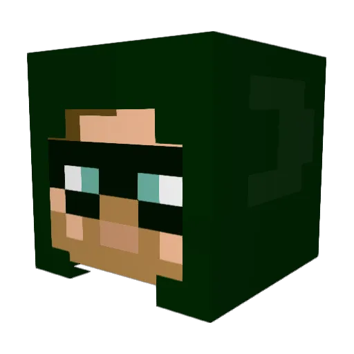 ciapekmc Minecraft avatar head, 3D render