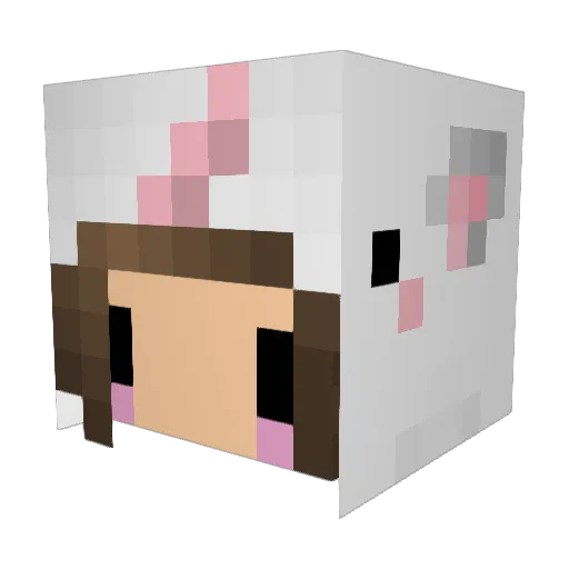 ciarajean2002 Minecraft avatar head, 3D render
