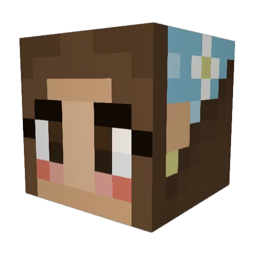 ciarathebean Minecraft avatar head, 3D render