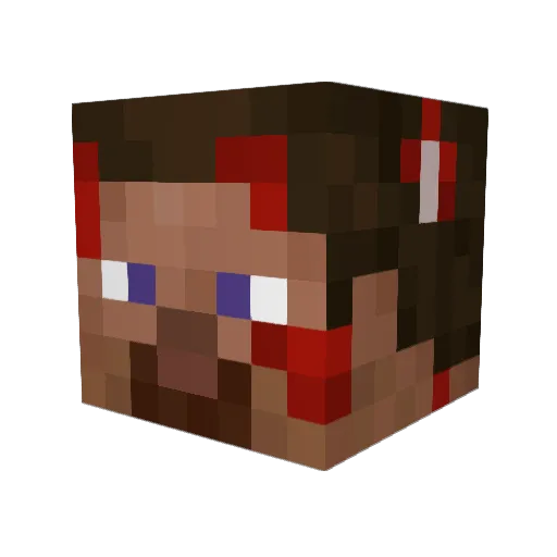 ciasto1 Minecraft avatar head, 3D render