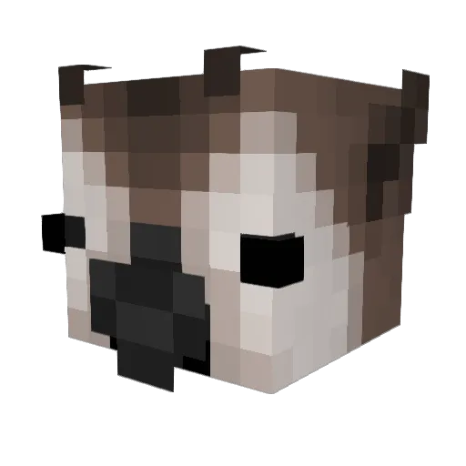cibleus Minecraft avatar head, 3D render