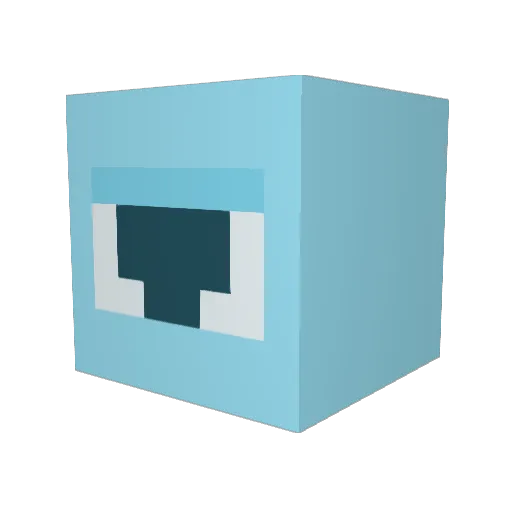 cicadadog Minecraft avatar head, 3D render
