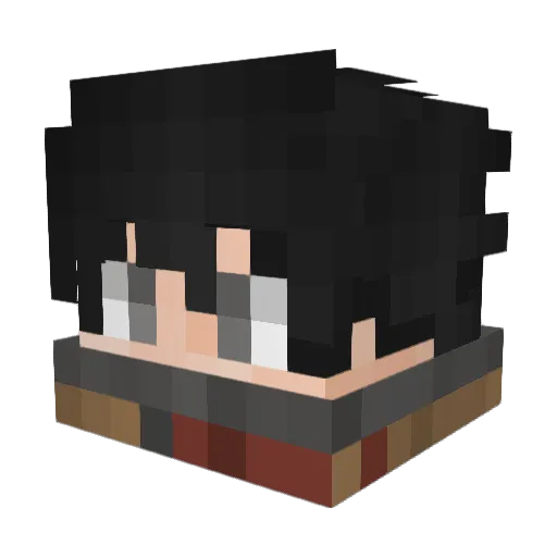cicaduh Minecraft avatar head, 3D render