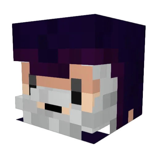 cicakutya2 Minecraft avatar head, 3D render