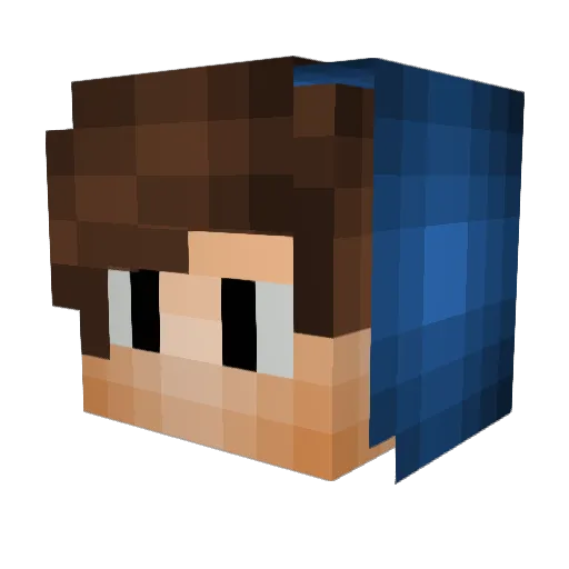 cicciogamer24 Minecraft avatar head, 3D render