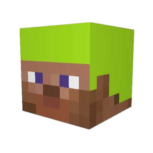 cici10 Minecraft avatar head, 3D render