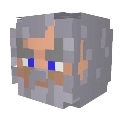 cicos23 Minecraft avatar head, 3D render