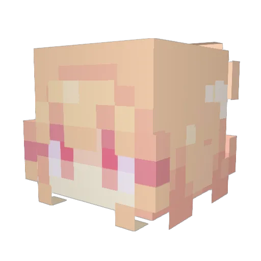 cid0r Minecraft avatar head, 3D render