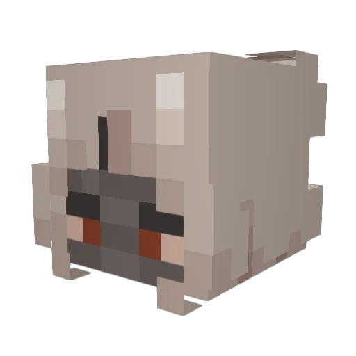 cidcif Minecraft avatar head, 3D render