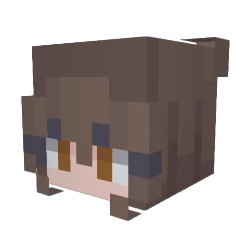 ciel24601 Minecraft avatar head, 3D render