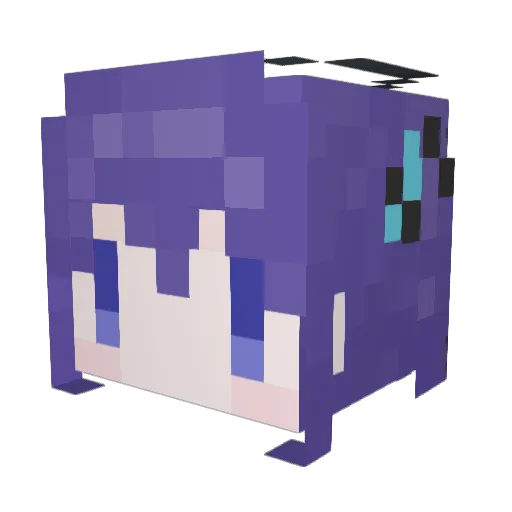 ciel_lll_ Minecraft avatar head, 3D render