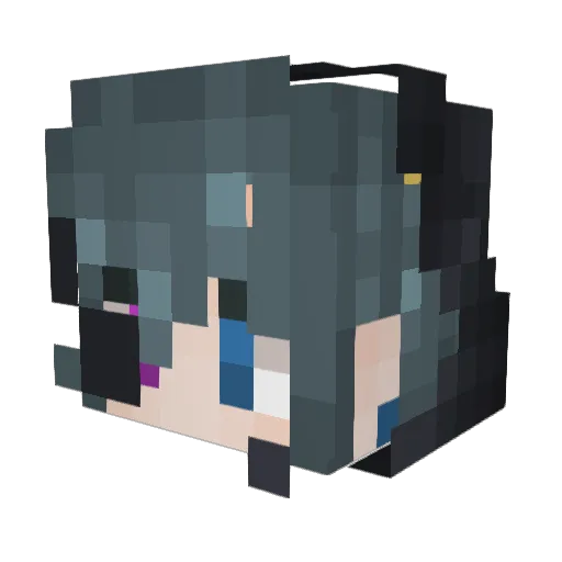 ciel_phantomhiwe Minecraft avatar head, 3D render