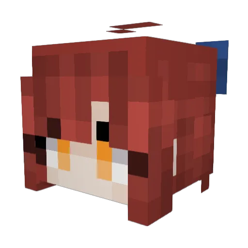 cielh Minecraft avatar head, 3D render