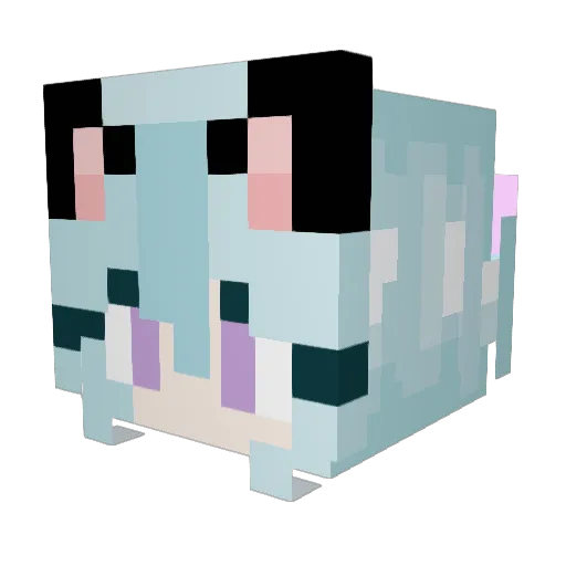 cielo12 Minecraft avatar head, 3D render
