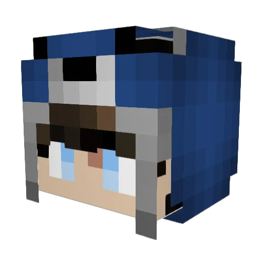 ciff_ Minecraft avatar head, 3D render