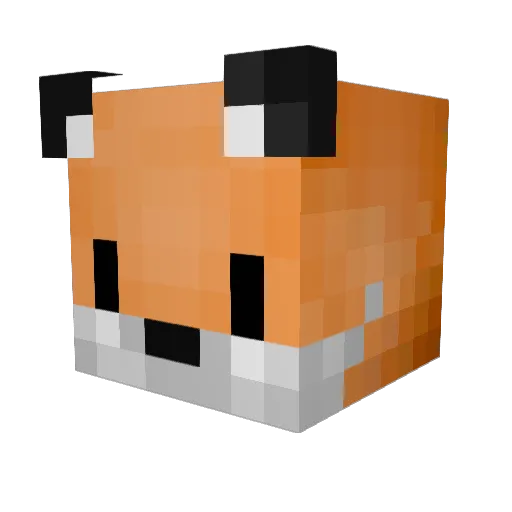 ciffan Minecraft avatar head, 3D render