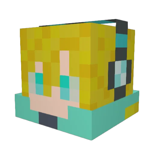 cifulonn Minecraft avatar head, 3D render