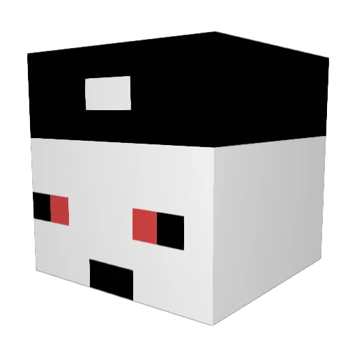 ciganek Minecraft avatar head, 3D render