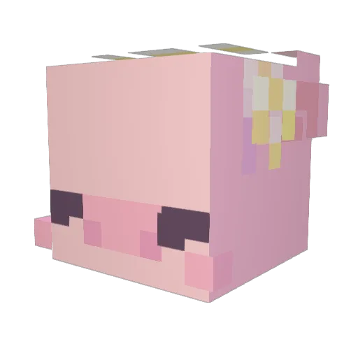 cigarist Minecraft avatar head, 3D render
