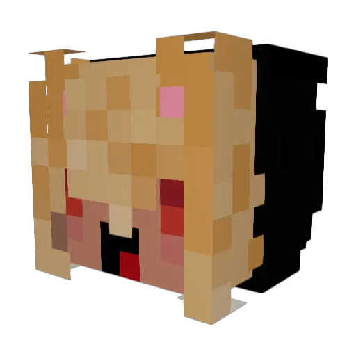 cigarmist Minecraft avatar head, 3D render