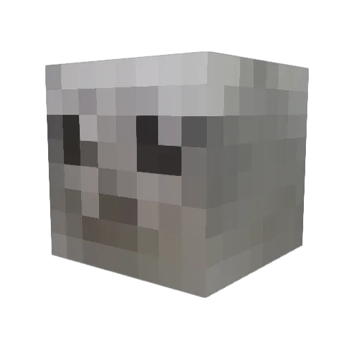 ciggah Minecraft avatar head, 3D render