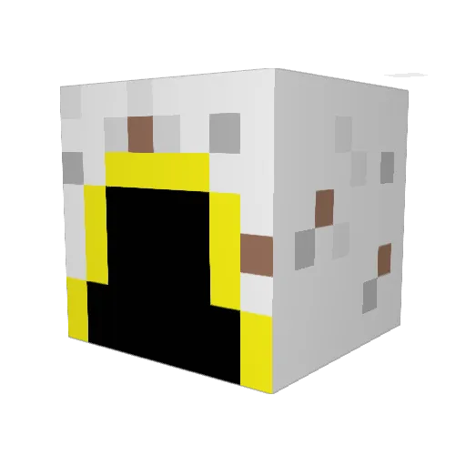 cigi8 Minecraft avatar head, 3D render