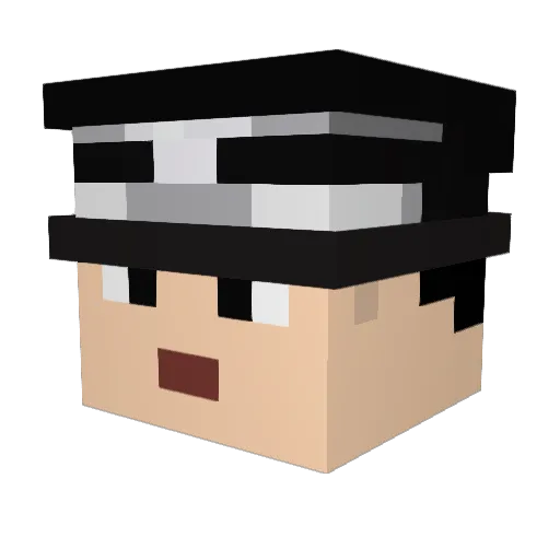 cigo Minecraft avatar head, 3D render