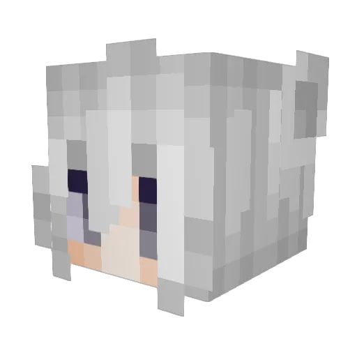 ciinders Minecraft avatar head, 3D render