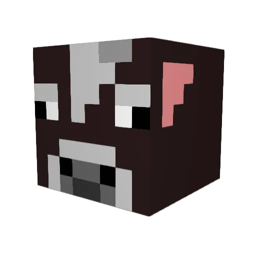 ciix Minecraft avatar head, 3D render