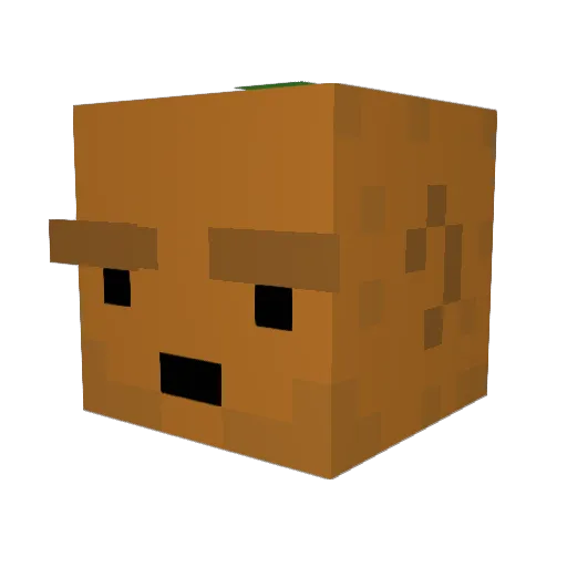 cikbos Minecraft avatar head, 3D render