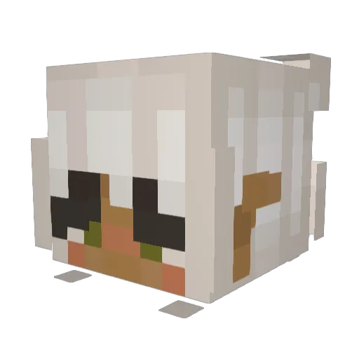 cilantrolime Minecraft avatar head, 3D render