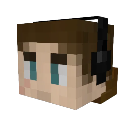 cilesmit Minecraft avatar head, 3D render