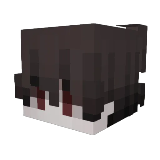 ciliums Minecraft avatar head, 3D render