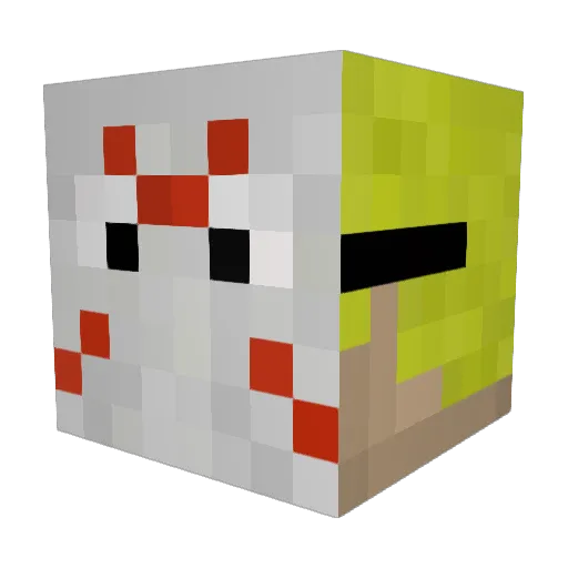ciller03 Minecraft avatar head, 3D render