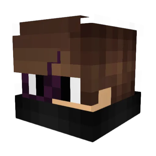 cillerbot Minecraft avatar head, 3D render