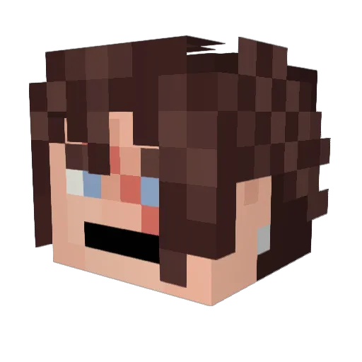 cimanyd Minecraft avatar head, 3D render