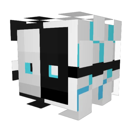 ciminninn Minecraft avatar head, 3D render