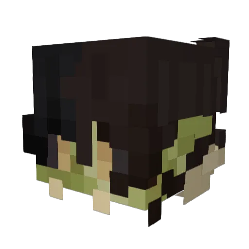 cimorro Minecraft avatar head, 3D render