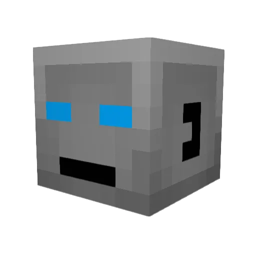 cinator14 Minecraft avatar head, 3D render