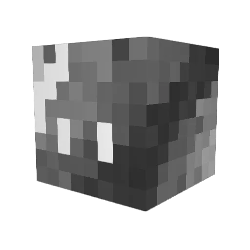 cinded Minecraft avatar head, 3D render
