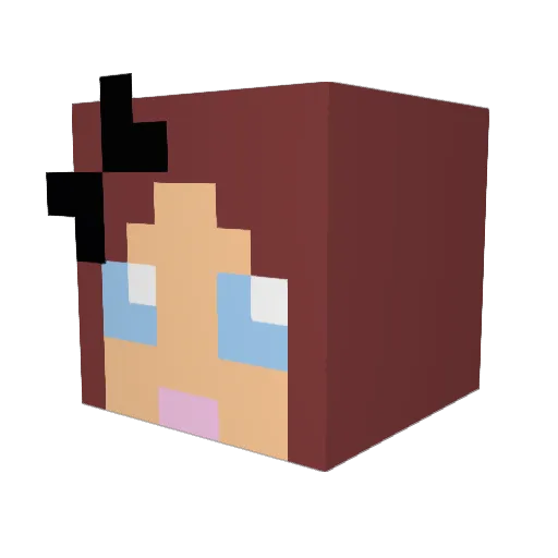 Minecraft-Avatar von cindy_k: Kopf als 3D-Render