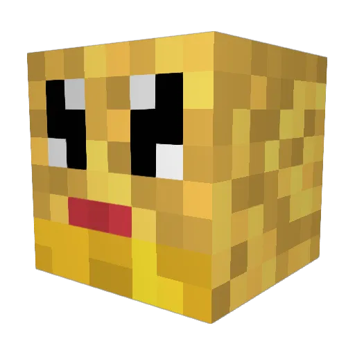cinkolEK Minecraft avatar head, 3D render