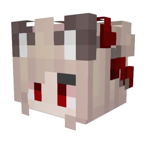 cinn0Kx Minecraft avatar head, 3D render