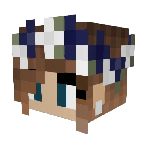 cinnabun_rhoads Minecraft avatar head, 3D render