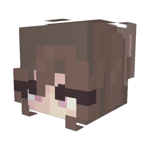 cinnachaibun Minecraft avatar head, 3D render
