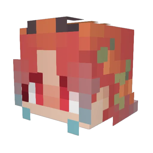 cinnaflare Minecraft avatar head, 3D render