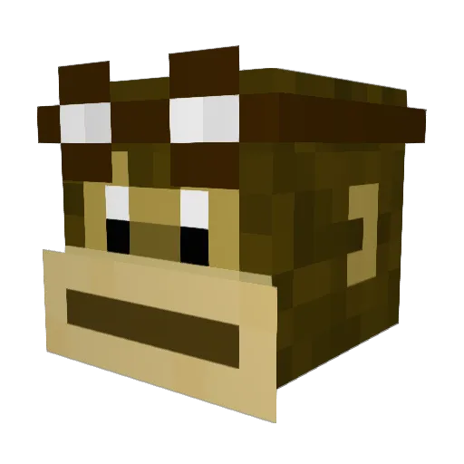 cinnamonhi Minecraft avatar head, 3D render
